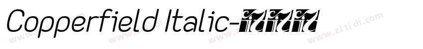 Copperfield Italic字体转换